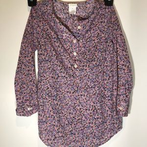 Crewcuts Long Sleeve Floral Blouse, Size 4/5, EUC